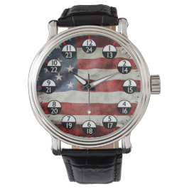 Militärzeit 24 Stunden Armbanduhr