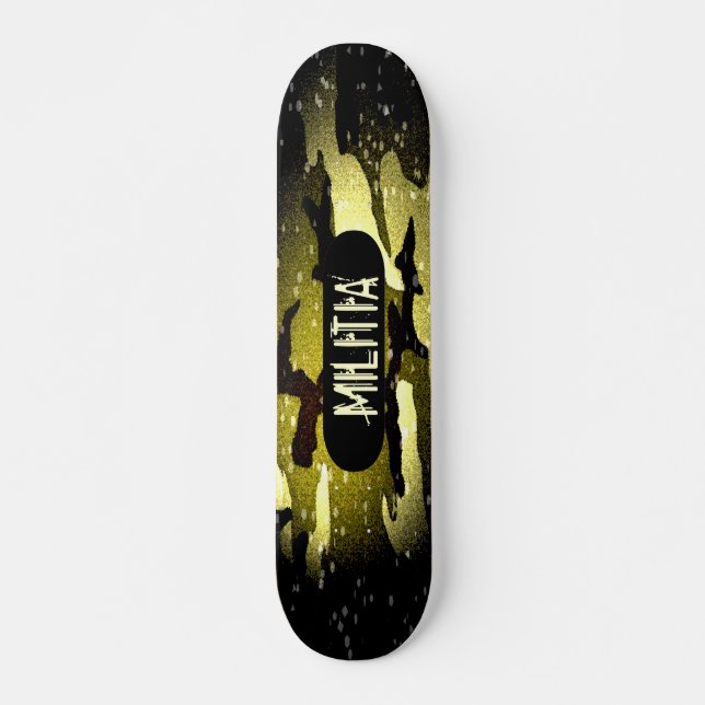 Militia Cammo Skateboard (Vorne)