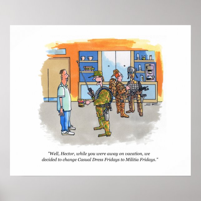 Militia Fridays Value Matte Poster (Vorne)