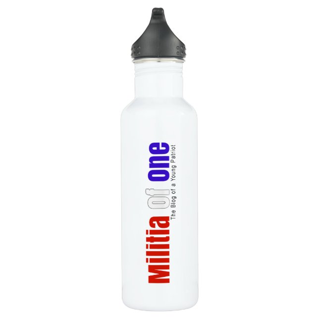 Miliz von einer Wasser-Flasche Edelstahlflasche (Rechts)