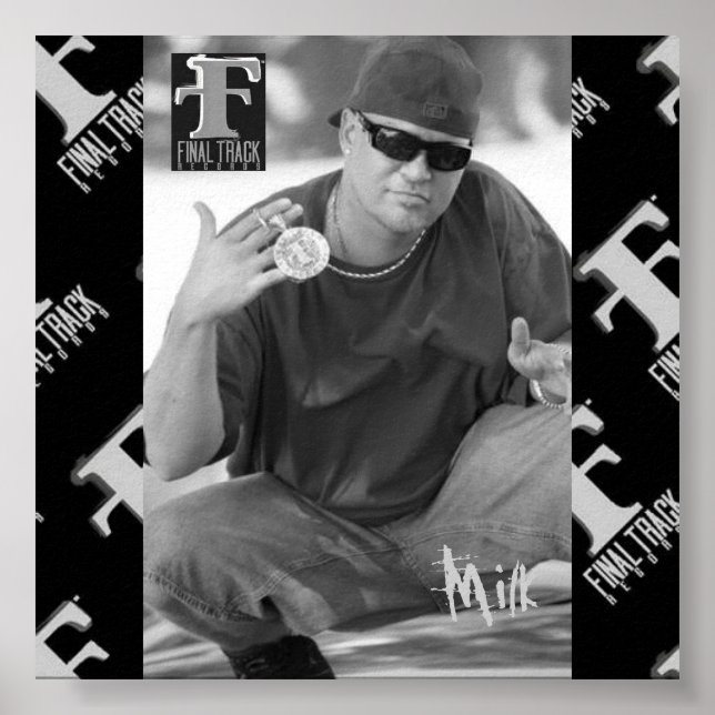 Milk black & white poster (Vorne)