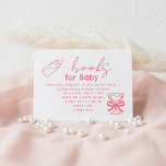 Milk Bottle and Champagne Books For Baby Request Begleitkarte<br><div class="desc">Fun whimsical milk bottle and champagne glass "Books for Baby" enclosure cards</div>