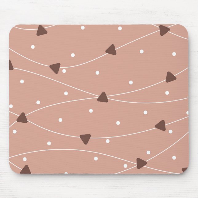 Milk Chocolate Chips Pattern Mousepad (Vorne)