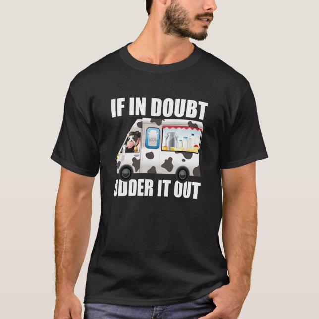 Milk Farm Dairy Cow Farming Farmer Milk Truck T-Shirt (Vorderseite)