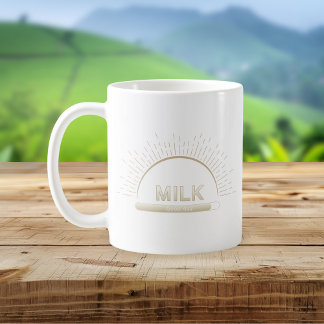 Milk Good Day Neutral Minimal Mug Kaffeetasse