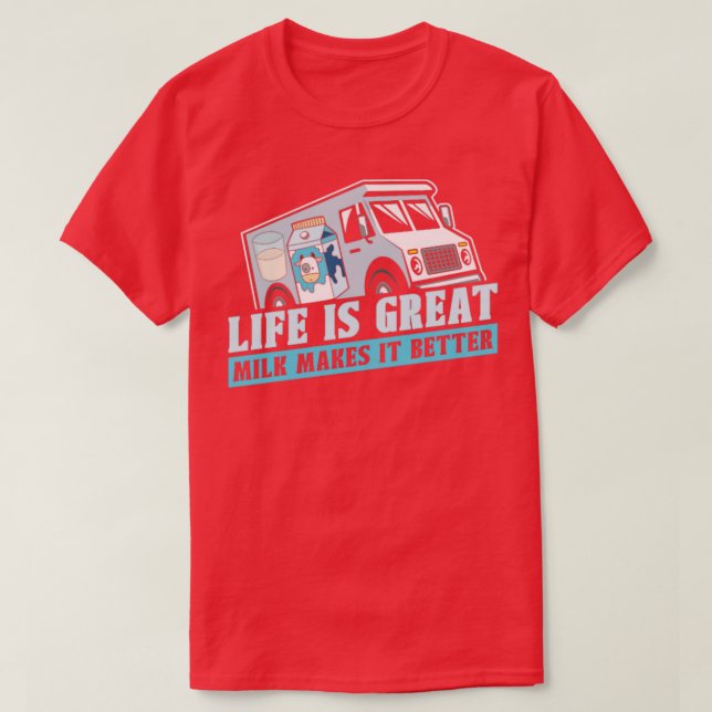 Milk Milkman Milk Truck 2 T-Shirt (Design vorne)