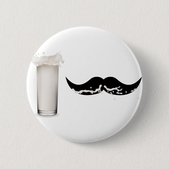 Milk Mustache Button (Vorderseite)