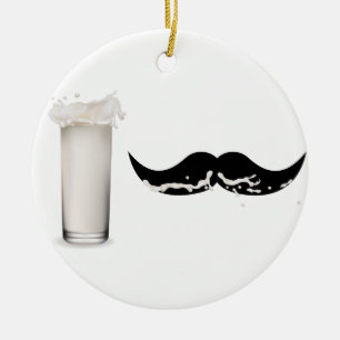 Milk Mustache Keramik Ornament