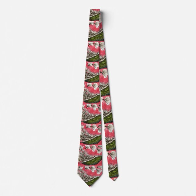 "Milk Weed Pod" Blumengarten Neck Tie Krawatte (Vorderseite)