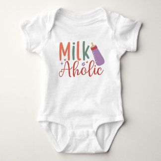 Milkaholic - Baby Boy Bodysuit Baby Strampler