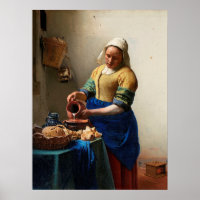 Milkmaid Kitchen Maid von Johannes Vermeer