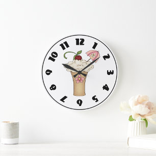 Milkshake Avec Une Horloge Parapluie