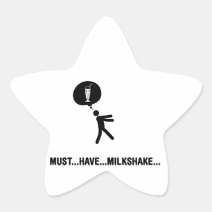Milkshake Lover Stern-Aufkleber