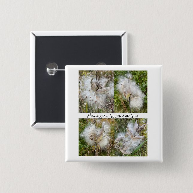 Milkweed | Natürlich Button (Vorne & Hinten)