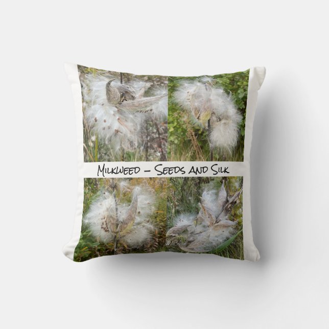 Milkweed | Natürlich Kissen (Vorderseite)