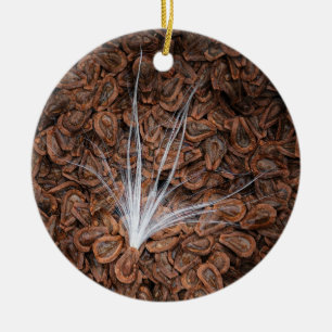 Milkweed Seeds Nahrung des Monarch Butterfly Keramik Ornament