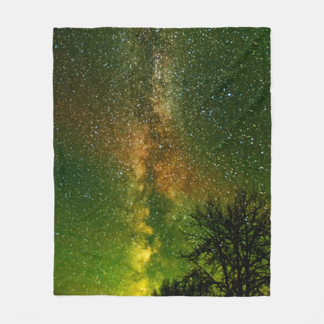 Milky Way & Aurora Borealis | Ontario Kanada Fleecedecke (Vorderseite)