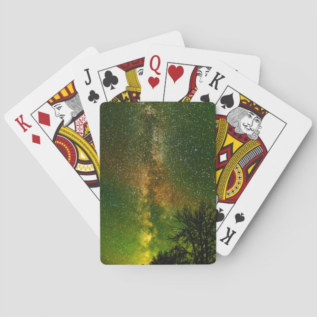 Milky Way & Aurora Borealis | Ontario Kanada Spielkarten (Rückseite)