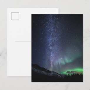 Milky Way Aurora Postkarte