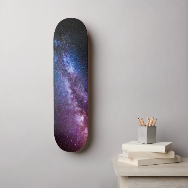Milky way bright colors skateboard (Wandkunst)