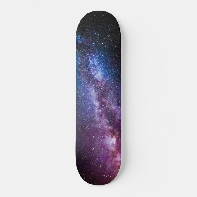 Milky way bright colors skateboard (Vorderseite)