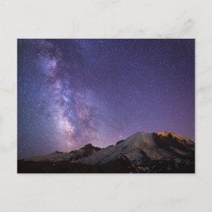 Milky Way & Mt. Rainier   Washingtoner Staat Postkarte