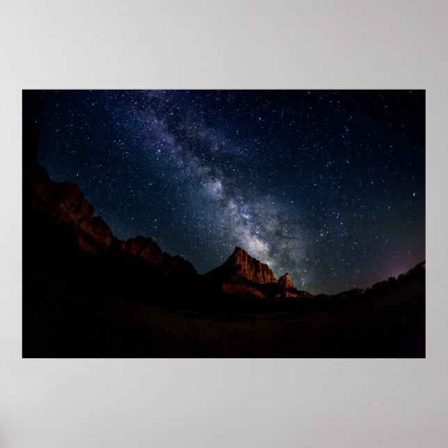 Milky Way over Watchman Poster (Vorne)