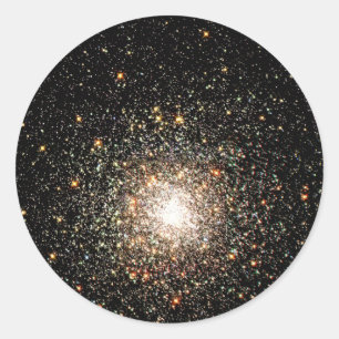 Milky Way Star Cluster Runder Aufkleber