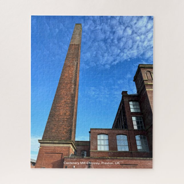 Mill Chimney, Preston, England, Vereinigtes Königr (Vertikal)