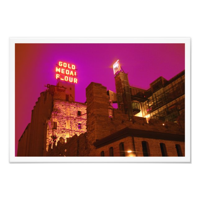 Mill City at Night Fotodruck (Vorne)