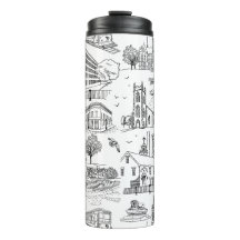 Mill City Toile (Lowell, MA) Schwarz/Weiss