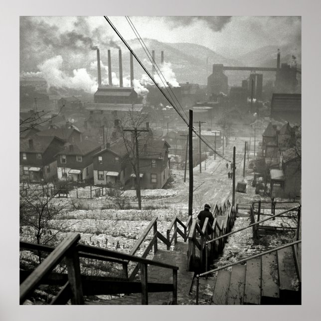 MILL DISTRICT of 1940 PITTSBURGH Poster (Vorne)