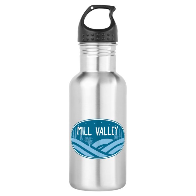 Mill Valley Kalifornien Außenbereich Edelstahlflasche (Vorderseite)