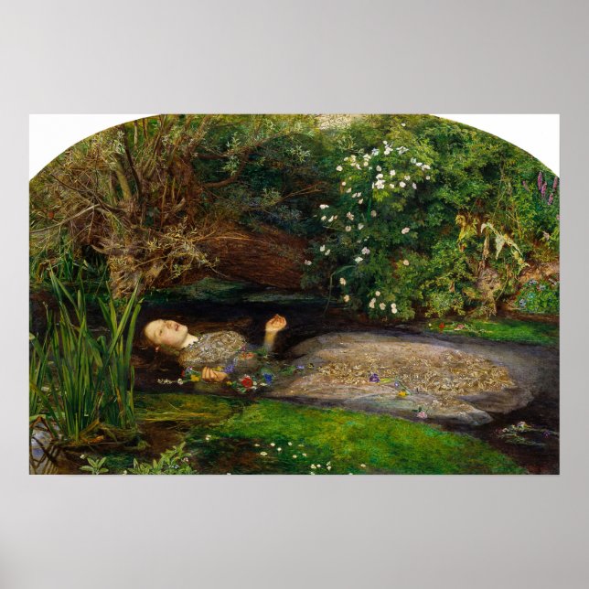 Millais - Ophelia Poster (Vorne)