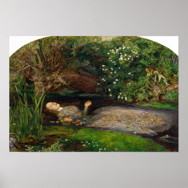 Millais - Ophelia Poster (Vorne)