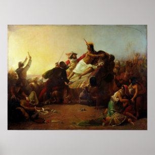 Millais - Pizarro Beschlagnahmung des Inkas von Pe Poster