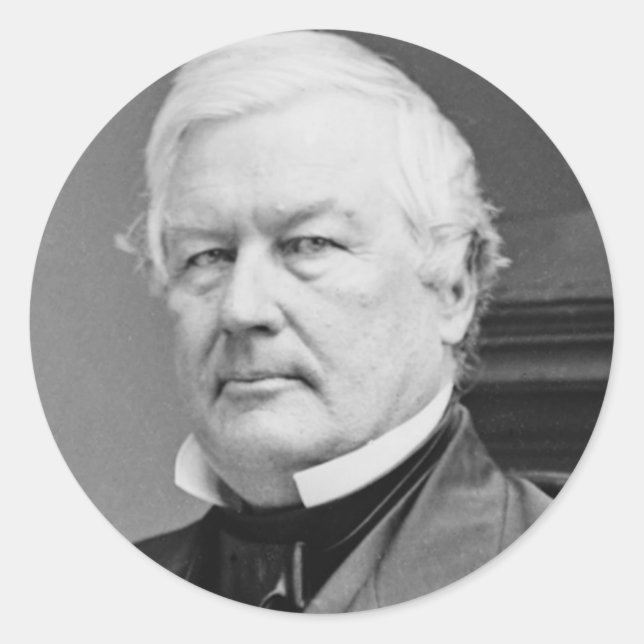Millard Fillmore 13 Runder Aufkleber (Vorderseite)