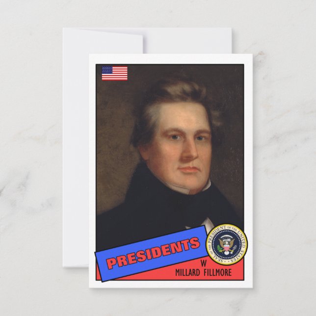 Millard Fillmore Baseball Card (Vorderseite)