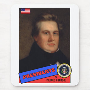 Millard-Fillmore-Baseballkarte Mousepad
