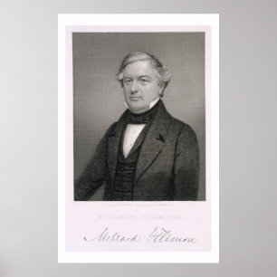 Millard Fillmore, graviert von Thomas B. Welch Poster
