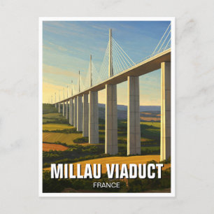 Millau Viaduct France Travel Postkarte