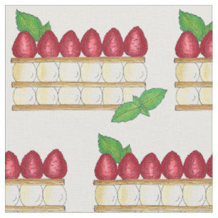 Mille Feuille French Food Puff Pastry Raspberries Stoff