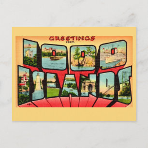 Mille Îles NY Carte Postale Ancienne