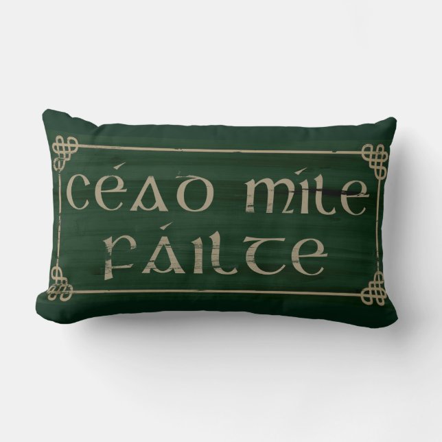 Mille irlandais Failte de Cead de coussin de (Recto)