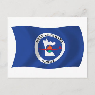 Mille Lacs Band Reservierungsflagge Postkarte
