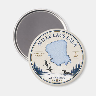 Mille Lacs Lake, MN Ferienhaus/Dekorationen und Ge Magnet