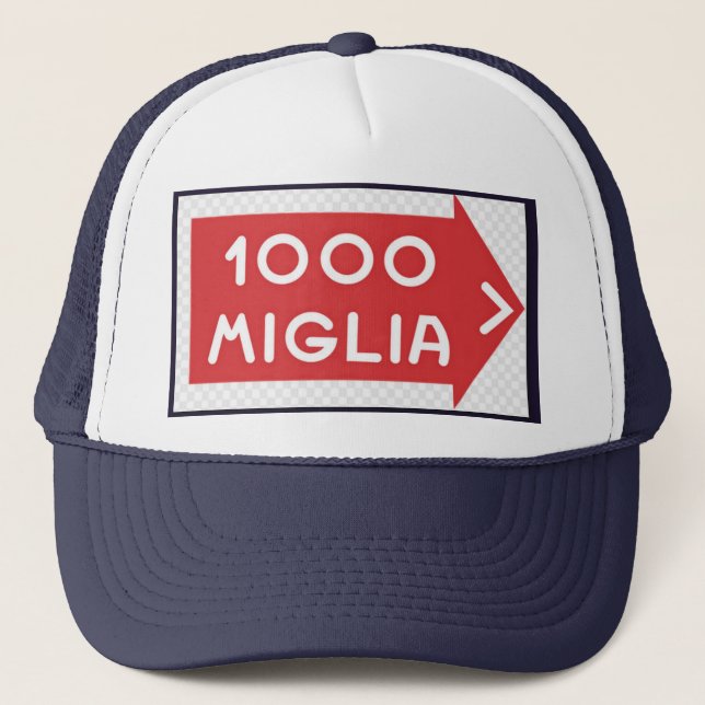 Mille Miglia - Racing Design HAT Truckerkappe (Vorderseite)