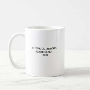 Mille Miles Un Pas — Mug Lao Tzu pour le Voyage