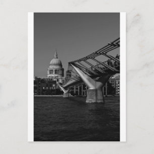 Millenium Bridge und St. Pauls Kathedrale Postkarte