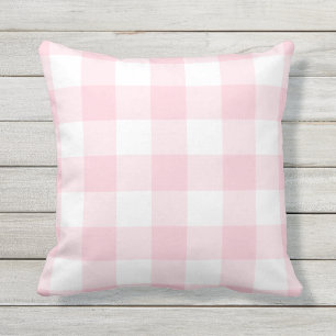 Millennial Pink Gingham-Karo-Karo Muster Kissen